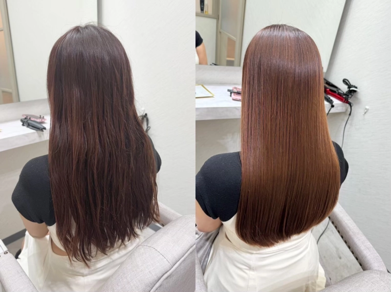 髪質改善とヘアカラーの同時施術〜美しさと色味を両立する方法